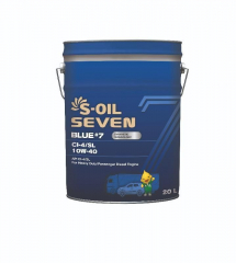 S-OIL 7 BLUE #7 CI-4/SL 10W40 Моторное масло 20л (РОЗЛИВ)