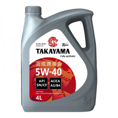 Takayama 5W40 API SN/СF 4л Моторное масло