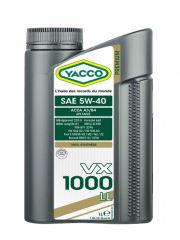 YACCO VX 1000 LL 5W40 Синт. Моторное масло 1л