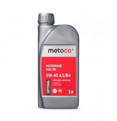 Metaco Optima 5W40 A3/B4 1л Масло моторное