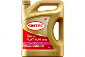Sintec Platinum 7000 5W30 API API SL/ACEA A5/B5 4л Моторное масло