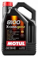 Motul 8100 X-cess GEN2 5w40 4Л Мотор.масло