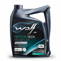 Wolf OFFICIALTECH 0W20 IL D1 Синт. Моторное масло 5л