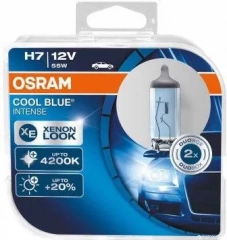 Автолампа H7 (55) PX26d+20% COOL BLUE INTENSE (евробокс, 2шт) 12V OSRAM 64210CBN2(EURO)