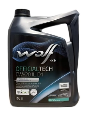 Wolf OFFICIALTECH 0W20 IL D1 Синт. Моторное масло 4л