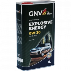 GNV EXPLOSIVE ENERGY SYNTHETIC 0W30 API SN/CF, ACEA A5/B5 Моторное масло 1л (Металл)
