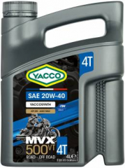 YACCO MVX 500 4T 20W40 VT 4л. Моторное масло