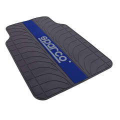 Ковры автомобильные SPARCO, серия Racing, эластичный ПВХ морозоустойчивый, 4 предм, черн/синий 1/6