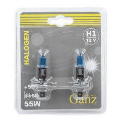 Ganz GIP06047 Автолампа H1 55W +50% P14,5s 5000K блинстер 2шт