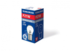 Автолампа P21W (BA15s) Long Life (карт.уп.1шт)  TUNGSRAM