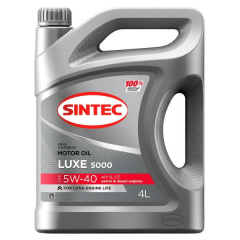 Sintec Luxe 5000 5W40 API SL/CF 4л Моторное масло