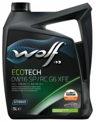 Wolf ECOTECH 0W16 SP/RC G6 XFE Синт. Моторное масло 5л