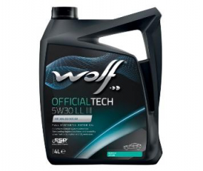 Wolf OFFICIALTECH 5W30 LL III Синт. Моторное масло 4л