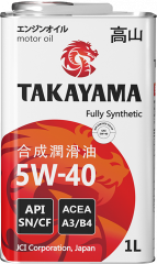 Takayama Adaptec 5W40 API SN/СF 1л Моторное масло (металл)