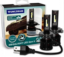 Автолампа H1 12/24V-LED (P14,5s) 6000K 20W Megalight LED GEN 2 (упаковка, 2шт) TUNGSRAM