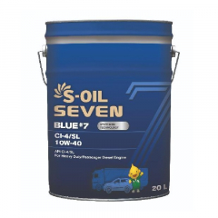 S-OIL 7 BLUE #7 CI-4/SL 10W40 Моторное масло 20л