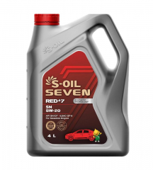 S-OIL 7 RED #9 SP 5W20 Синт. Моторное масло 4л