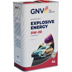 GNV EXPLOSIVE ENERGY SYNTHETIC 0W-20 Моторное масло 4л (металл)