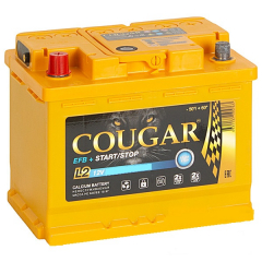 Аккумулятор Cougar EFB 65а/ч 750A 12В  о.п. 242*175*190 (C001058)