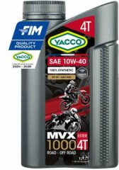 YACCO MVX 1000 4T 10W40 1л. Моторное масло