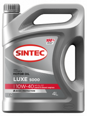 Sintec Luxe 5000 10W40 API SL/CF 4л Моторное масло