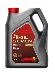 S-OIL 7 RED #9 SP 5W30 синт. Моторное масло 4л (РОЗЛИВ)
