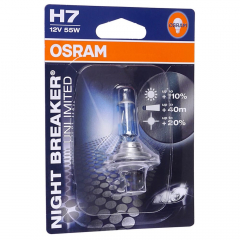 Автолампа H7 (55) PX26d+110%  NIGHT RACER 110 (блистер) 12V OSRAM 64210NR1бл