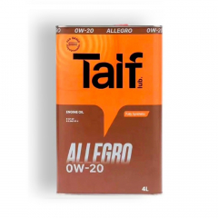 TAIF ALLEGRO 0w20 4л Моторное масло