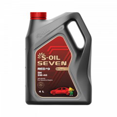 S-OIL 7 RED #9 SN 5W40 Синт. Моторное масло 4л