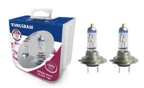 Автолампа H7 12V- 55W (PX26d) ( +90% света) Megalight Ultra +90 (к.уп.2шт) TUNGSRAM