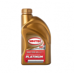 Sintec Platinum 0W20 API SP/ILSAC GF-6 1л Моторное масло