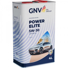GNV Power Elite 5W30 Synthetic С2 Моторное масло 4л (металл)