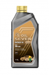S-OIL 7 GOLD #9 C2 0W30 Синт. Моторное масло 1л