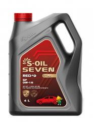 S-OIL 7 RED #9 SP 0W16 Синт. Моторное масло 4л