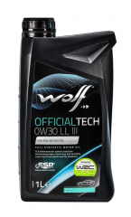 Wolf OFFICIALTECH 0W30 LL III FE Синт. Моторное масло 1л