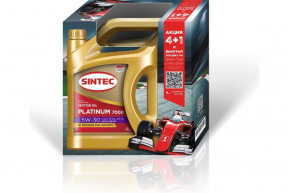 Sintec Platinum 7000 5W30 API SP/ILSAC GF-6A 4л Моторное масло Акция 4+1