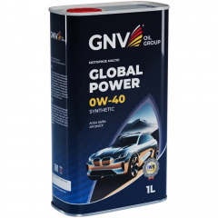 GNV Global Power 0W40 Synthetic A3/B4, SN/CF Моторное масло 1л (металл)