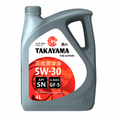 Takayama 5W30 ILSAC GF-5/API SN 4л Моторное масло