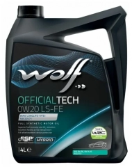 Wolf OFFICIALTECH 0W20 LS-FE Синт. Моторное масло 4л