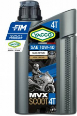 YACCO MVX SCOOT 4 10W40 1л. Моторное масло
