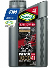 YACCO MVX 1000 4T 10W30 Ester 1л. Моторное масло