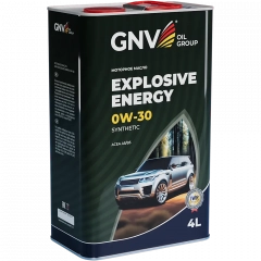 GNV EXPLOSIVE ENERGY SYNTHETIC 0W30 API SN/CF, ACEA A5/B5 Моторное масло 4л