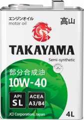 Takayama 10W40 API SL/СF 4л Моторное масло (металл)