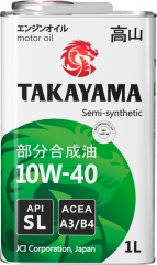Takayama Safetec 10W40 API SL 1л Моторное масло (металл)