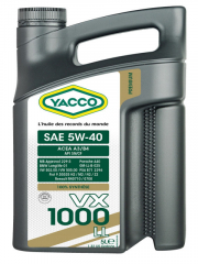 YACCO VX 1000 LL 5W40 Синт. Моторное масло 5л