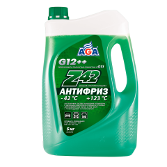AGA 049Z Антифриз зеленый готовый 5кг G12++