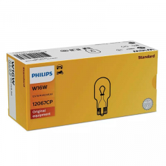Автолампа W16W (W2.1*9.5d) 12V PHILIPS