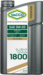 YACCO VX 1800 0W20 Синт. Моторное масло 2л